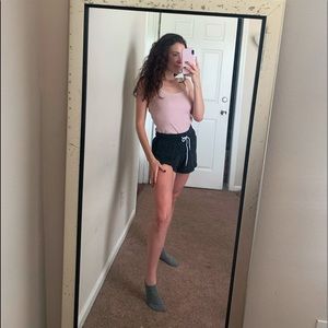 Pink Ribbed Tank Top